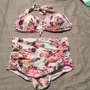 High waisted swimsuit